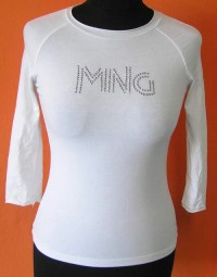 Dámské bílé triko s nápisem zn. MNG