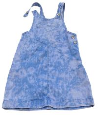 Modré riflové laclové šaty s flíčky zn. F&F