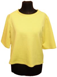 Dámské žluté vzorované triko zn. New look 