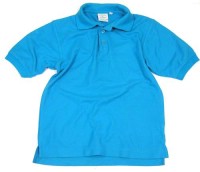 Modré tričko s límečkem 