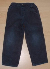 Tmavomodré manžestrové kalhoty zn. Marks&Spencer