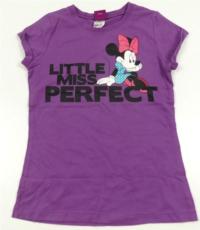 Fialové tričko s Minnie zn. Disney 