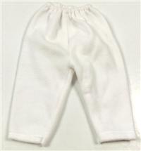 Bílé fleecové kalhoty