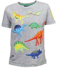 Nové - Šedé tričko s dinosaury zn. Minoti