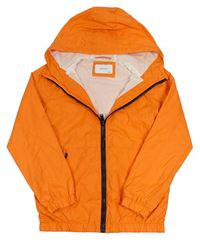 Oranžová šusťáková jarní bunda s kapucí zn. Reserved