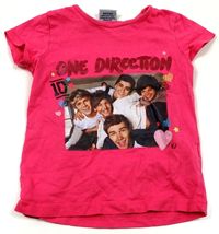 Růžové tričko s One Direction zn. George