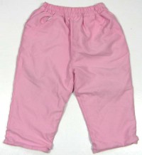Růžové šusťákové oteplené kalhoty zn.Adams