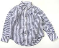 Bílo-modrá pruhovaná košile s konákem zn.Ralph Lauren