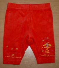 Červené sametové kalhoty s obrázkem zn. George