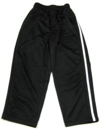Černé sportovní kalhoty s pruhy zn. Adams 