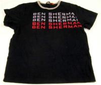 Tmavomodré tričko s nápisy zn. Ben Sherman 