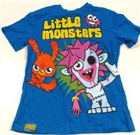 Tyrkysové tričko s potiskem zn. Moshi Monsters