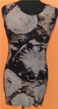 Dámský černo-béžový batikovaný top zn. Graffic vel. S/M