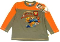 Outlet - Khaki-oranžové triko s Půem a Tygříkem zn. Disney
