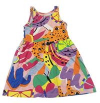 Barevné vzorované šaty s leopardy zn. H&M