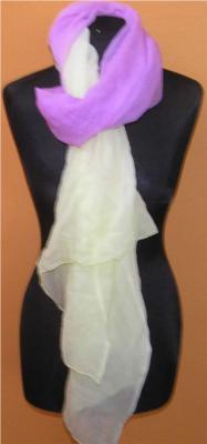 Dámský fialovo-žlutý šátek 