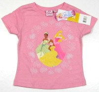 Outlet - Růžové tričko s princeznami zn. Disney