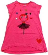 Nové - Růžové tričko s holčičkou zn. M&Co