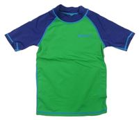 Zeleno-tmavomodré UV tričko s logem zn. Mountain Warehouse