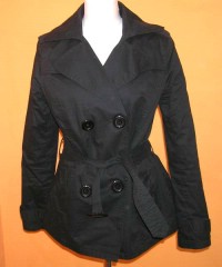 Dámský černý plátěný kabátek zn. Orsay