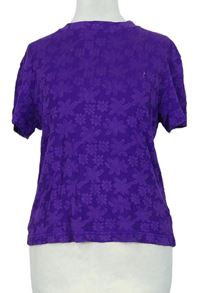 Dámské fialové květované tričko zn. Dorothy Perkins 