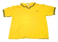 Žluté tričko s nápisem a límečkem zn. Next