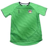 Zelené melírované fotbalové sportovní tričko - Deutschland zn. H&M