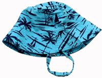 Modrý klobouk s palmami zn. M&S