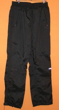 Pánské černé šusťákové kalhoty