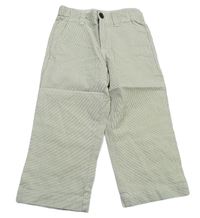 Béžovo-bílé pruhované plátěné chino kalhoty zn. GAP 