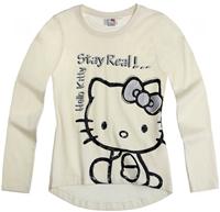 Nové - Smetanové triko s Kitty zn. Sanrio 