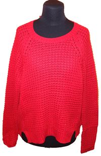 Dámský červený svetr 