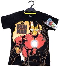 Nové - Černé tričko s Iron Manem zn. Marvel 