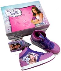 Nové - Lila-fialové botasky s Violettou zn. Disney vel. 29