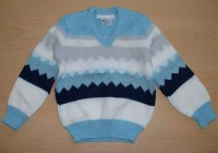 Pruhovaný pletený svetr 