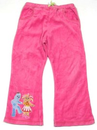 Růžové sametové kalhoty s Daisy zn. St. Bernard