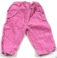 Růžové manžestrové kalhoty zn. Early Days 