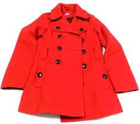 Červený flaušový jarní kabátek zn. F&F