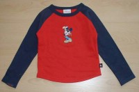 Červeno-tmavomodré triko s Minnie zn. Disney