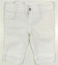 Bílé 3/4 riflové kalhoty s hvězdičkami zn. Star 