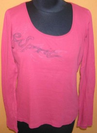 Dámské růžové triko s potiskem zn. Esprit