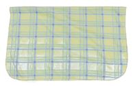 Žluto-modro-růžová kostkoavná fleecová deka zn. Early Days