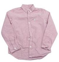 Růžová melírovaná košile s výšivkou  zn. Next 
