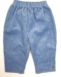 Modré manžestrové kalhoty zn. Bhs