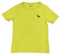 Žluté tričko s dinosaurem zn. Tu