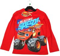 Nové - Červené triko s Blazem zn. Nickelodeon 