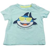 Světlemodré tričko se žralokem zn. C&A