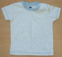 Bílo-světlemodré tričko
