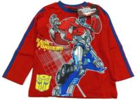 Nové - Červené triko s Transformers