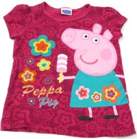 Růžové tričko s prasátkem Pepinou zn. George
